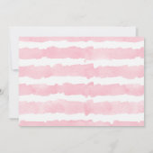 Douche door Mail Modern Valentijnse roze wit meisj Kaart (Achterkant)