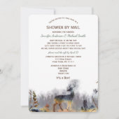 Douche door Mail WatercolorForest Woodland Deer Ba Kaart (Voorkant)