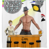 Douche Gordijn Bar Bier (Voorkant)