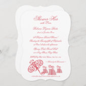 Douche haar met liefde Vrijgezellenfeest Kaart (Voorkant / Achterkant)