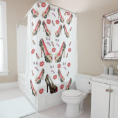 douche leopard douwergordijn douchegordijn (In situ)