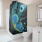 Douche/majestueuze pauw/|Douchegordijn Douchegordijn (In situ)