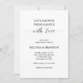 Douche met liefde Eenvoudige moderne paar douche Kaart (Voorkant)