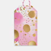 Douche met liefde meisje teddybeer babyshower favo cadeaulabel (Achterkant)