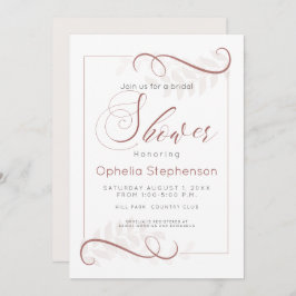 Douche Modern Spice Brown en Bord Cream Leaves Kaart