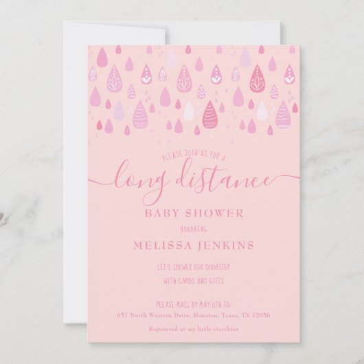 Douche op afstand / strooi door de post kaart (Voorkant)