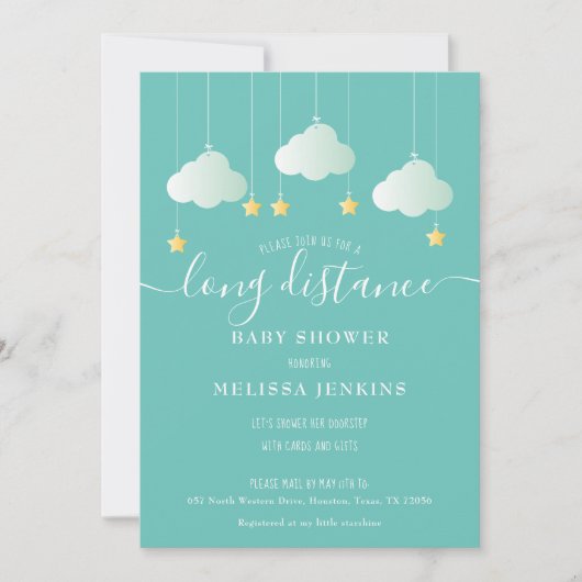 Douche op afstand / strooi door de post kaart (Voorkant)