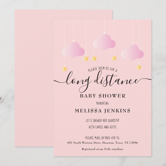 Douche op afstand / Strooi per post Kaart (Voorkant / Achterkant)