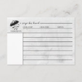 Douche Paraplu Recept Kaart (Voorkant)