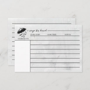 Douche Paraplu Recept Kaart