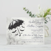 Douche Paraplu Vrijgezellenfeest Kaart (Staand voorkant)