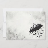 Douche Paraplu Vrijgezellenfeest Kaart (Achterkant)