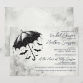 Douche Paraplu Vrijgezellenfeest Kaart (Voorkant / Achterkant)