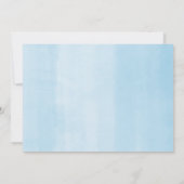 Douche per mail blauw geel olifant baby shower kaart (Achterkant)