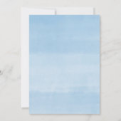 Douche per mail blauwe ballon eucalyptus baby show kaart (Achterkant)