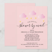 Douche per mail lange afstand roze baby meisje kaart (Voorkant / Achterkant)