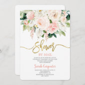 Douche per mail meisje kaart (Voorkant / Achterkant)