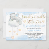 Douche per mail Twinkle twinkle kleine ster blauw Kaart (Voorkant)