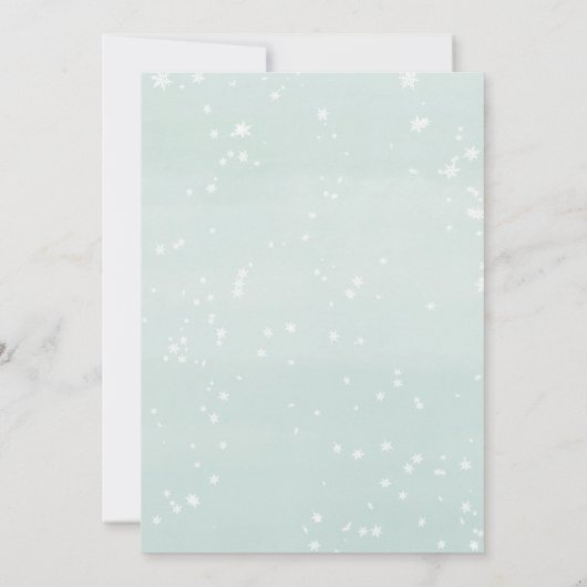 Douche per post genderneutraal baby shower kaart (Achterkant)