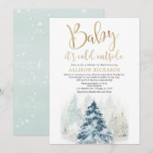 Douche per post genderneutraal baby shower kaart (Voorkant / Achterkant)