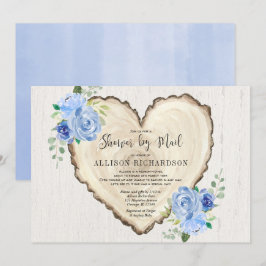 Douche per post Rustic Valentijnsdag boy baby Kaart