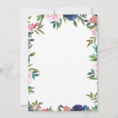 Douche per post van Afar beer Blue baby shower Kaart (Achterkant)