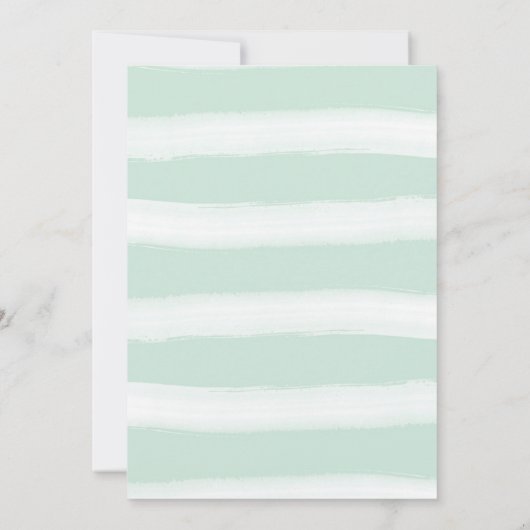 Douche per post van Afar Bloemenblauw baby shower Kaart (Achterkant)