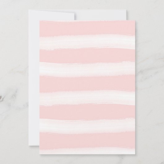 douche per post van het afar roze baby shower kaart (Achterkant)