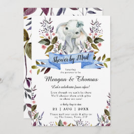 douche per post van het blauw baby shower van de a kaart