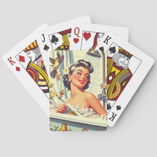  douche Pin Up Pokerkaarten (Achterkant)