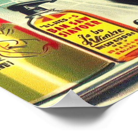  douche Pin Up Poster (Hoek)