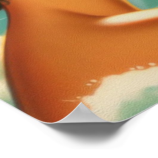  douche Pin Up Poster (Hoek)