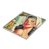  douche Pin Up Tegeltje (Zijkant)