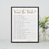 Douche spel | Hoe goed ken je de Bruid (Staand voorkant)