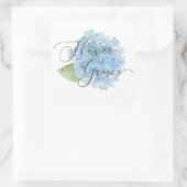 Douche Spelletjes Sticker Blauw Hydrangea (Tas)