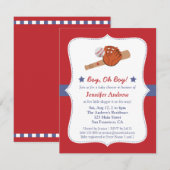 douche van de hondenbaby van de Baseball Star Kaart (Voorkant / Achterkant)