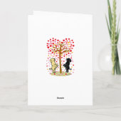 Douche van harten Happy Jubileum Feestdagen Kaart (Achterkant)