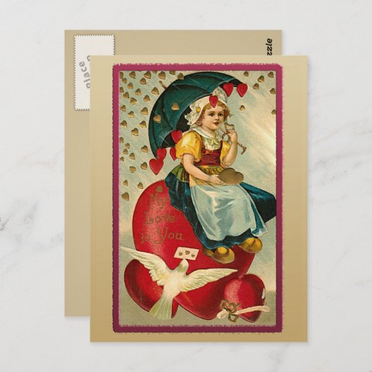 douche van het hart briefkaart (Voorkant / Achterkant)