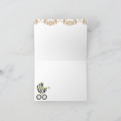 Douche van het Vervoer van het Baby van het limoen Bedankkaart (Binnen)