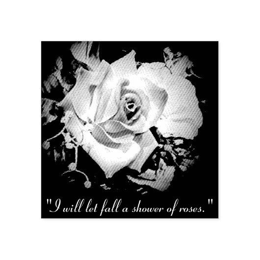 Douche van Rozen St. Therese Quote Rubberstempel (Afrduk)