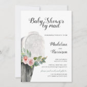 Douche via bloemengroene virtuele langeafstandsver kaart (Voorkant)