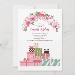 Douchecadeaus en Bloemen Uitnodiging