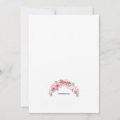 Douchecadeaus en bloemen uitnodiging (Achterkant)