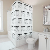 Douchegezichten Douchegordijn (In situ)