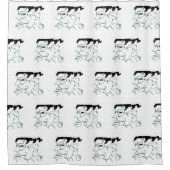 Douchegezichtjes Douchegordijn (Voorkant)