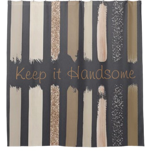 Douchegordijn Aarde Toon Houd het Knap (Voorkant)