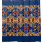 Douchegordijn/Afrikaans patroon Douchegordijn (Voorkant)