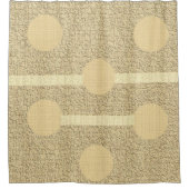 Douchegordijn Beige Circulair (Voorkant)