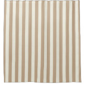 Douchegordijn Beige Streep (Voorkant)