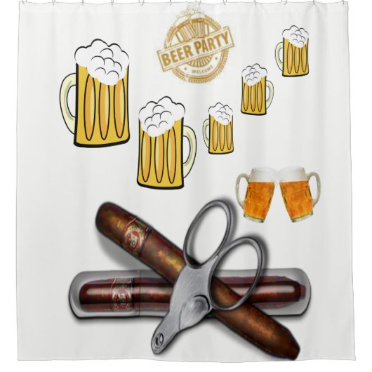 Douchegordijn Bierfeest (Voorkant)